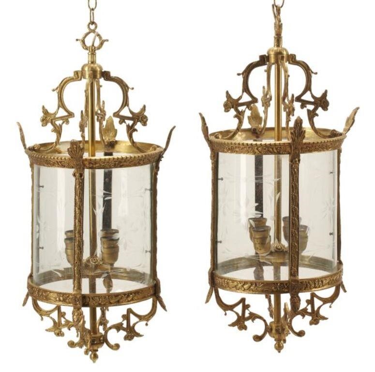  2 LOUIS XV STYLE ORMOLU ETCHED 355447