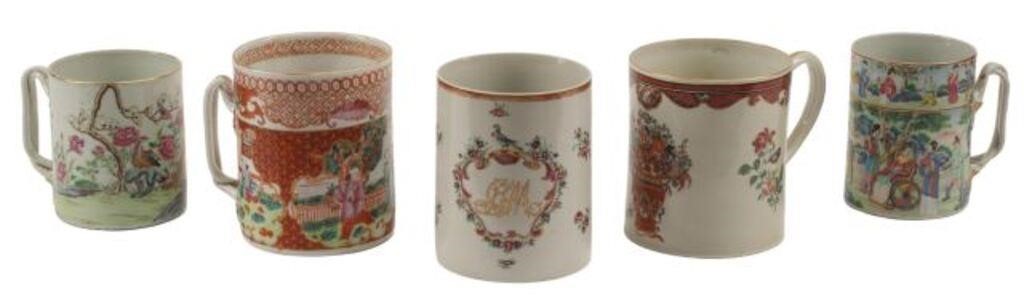 (5) LARGE CHINESE EXPORT & STYLE PORCELAIN