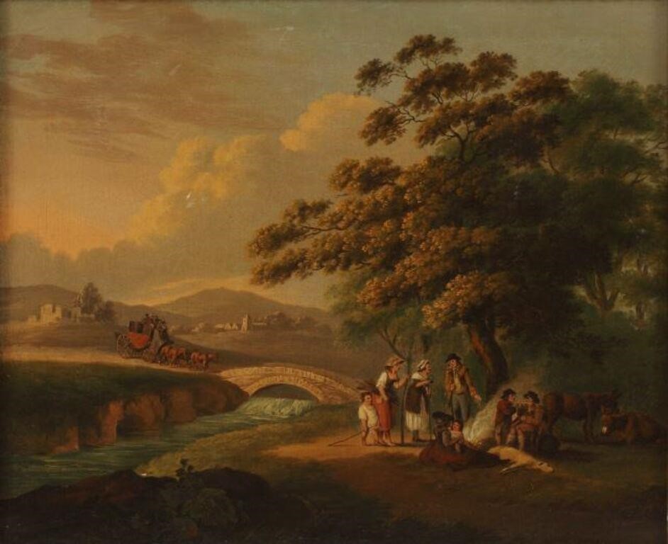 ENGLISH SCHOOL PAINTING LANDSCAPE 3554aa