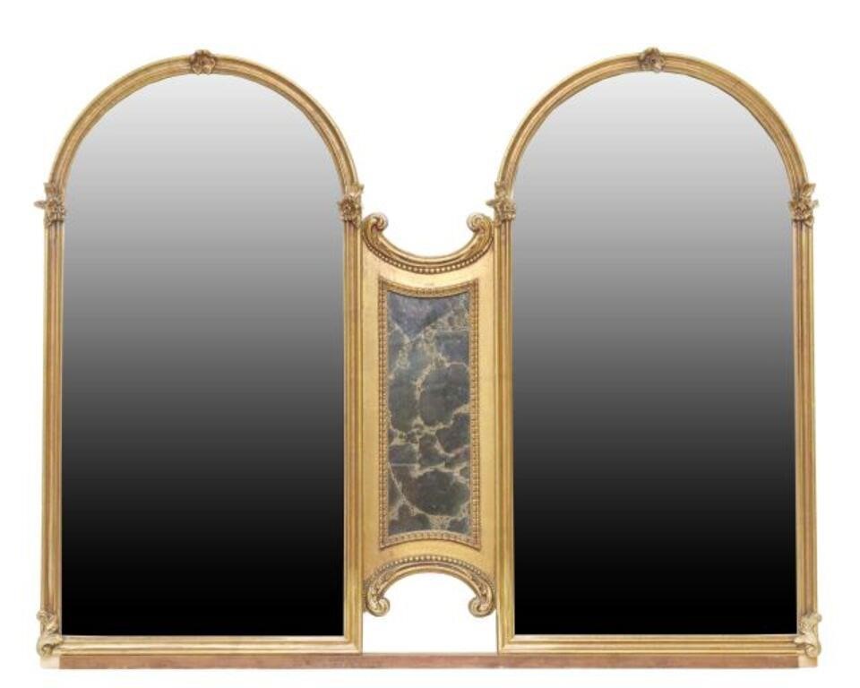 NEOCLASSICAL STYLE GILTWOOD DOUBLE 3554de