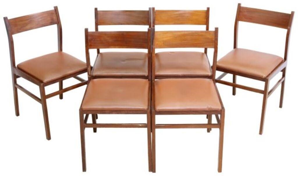 (6) MID-CENTURY MODERN TEAK DINING