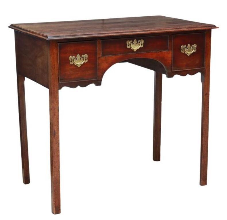 ENGLISH GEORGIAN MAHOGANY LOWBOY/