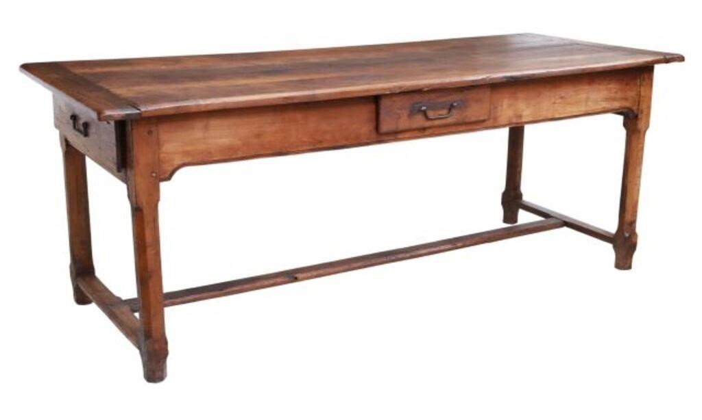 FRENCH PROVINCIAL FARMHOUSE TABLE,