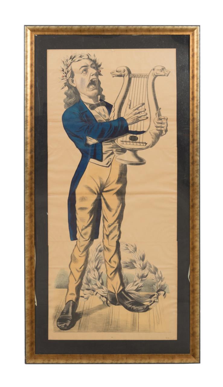 C. BURCKARDT, LUTE PLAYER FRAMED