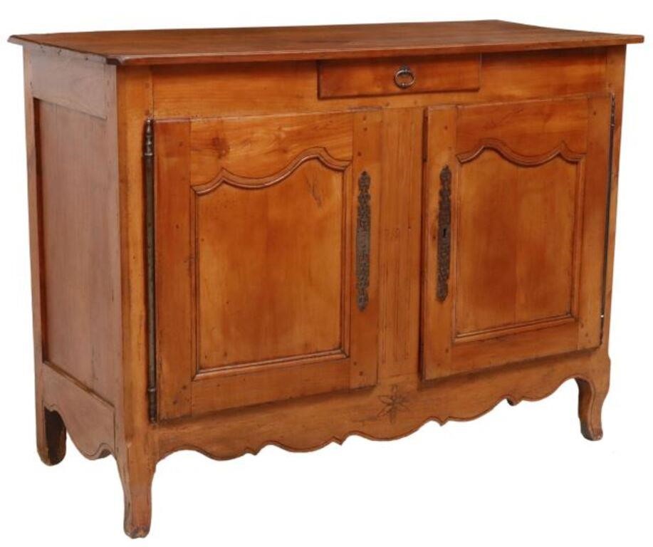 FRENCH PROVINCIAL FRUITWOOD SIDEBOARDFrench 35560a
