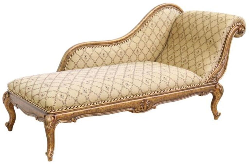 LOUIS XV STYLE GILTWOOD UPHOLSTERED 35563b