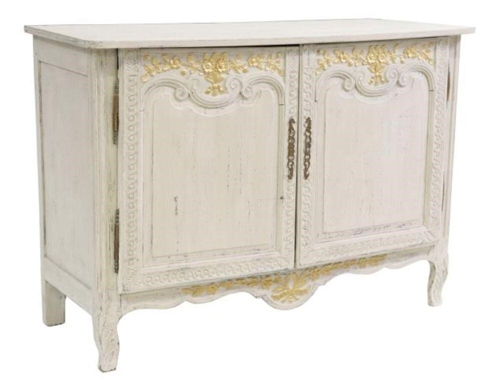 FRENCH LOUIS XV STYLE PAINTED SIDEBOARDFrench