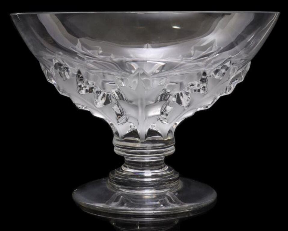 LARGE LALIQUE ART GLASS OLONNE  3556b7