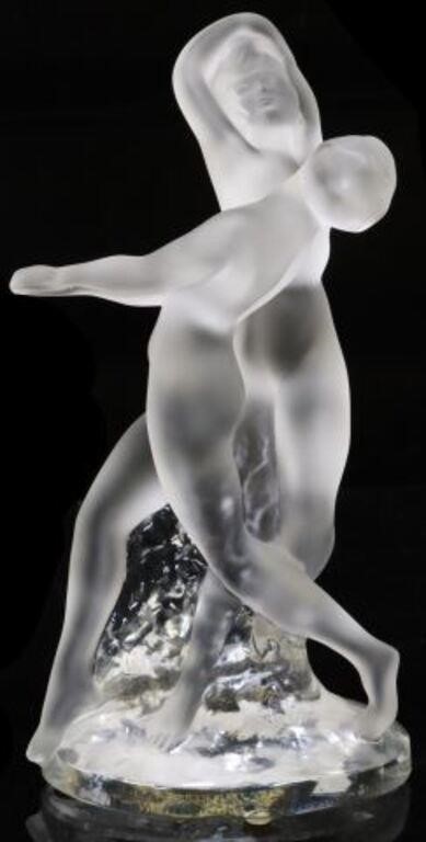 FRENCH LALIQUE ART GLASS FIGURE 3556b9