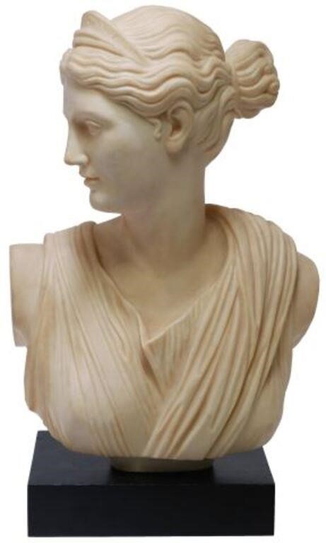 CLASSICAL STYLE MARBLE BUST DIANA