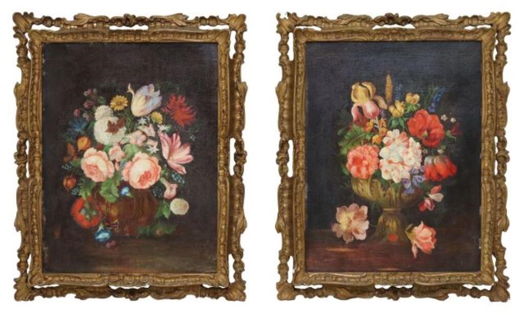  2 ITALIAN SCHOOL PAINTINGS STILL 3556ca