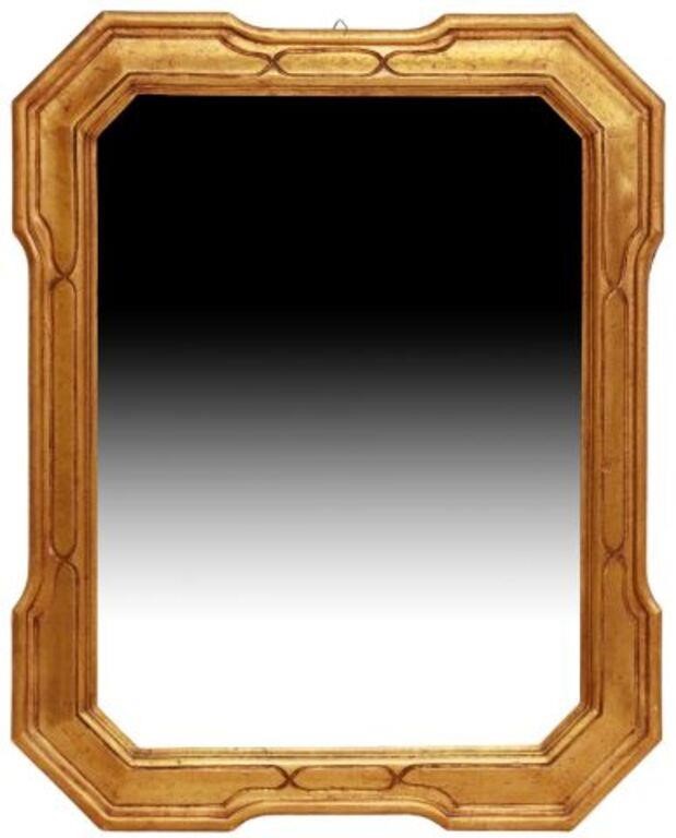 ITALIAN GILTWOOD BEVELED MIRROR  3556d1