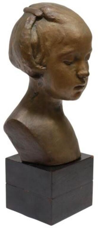 GUSTAVE PIMIENTA (D.1982) BRONZE BUST