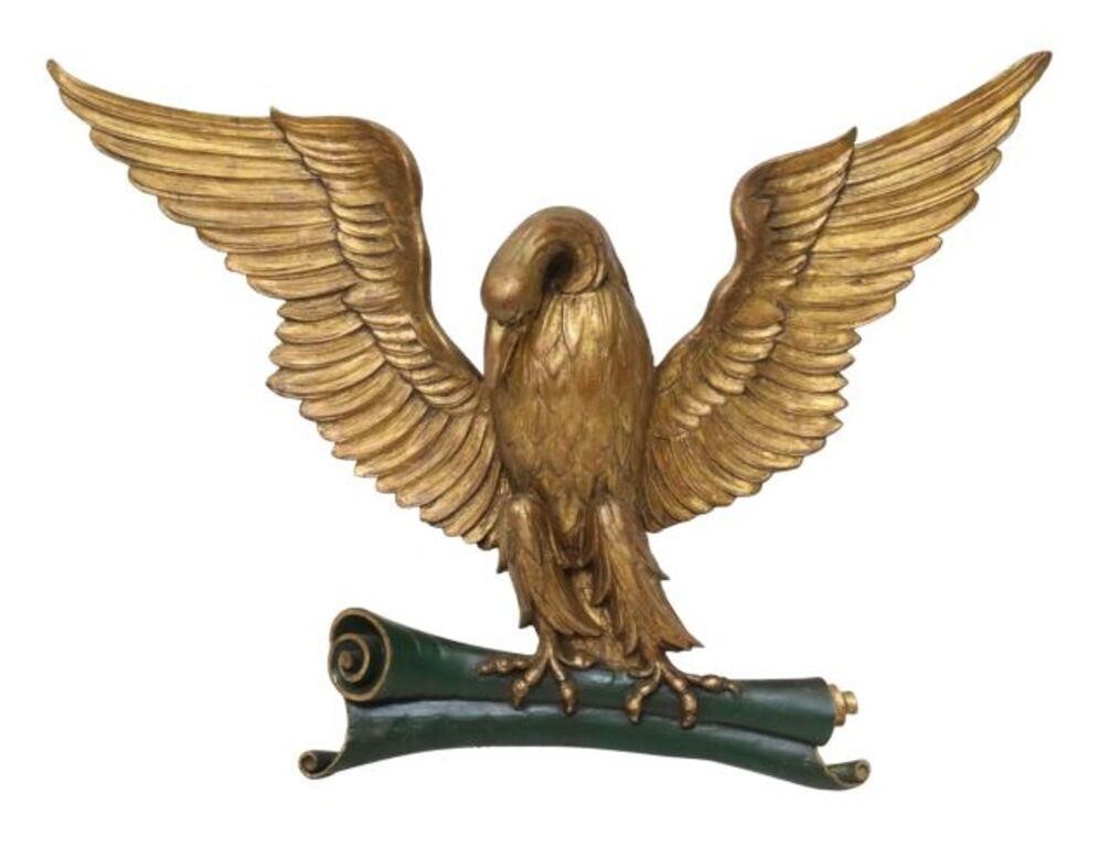 ARCHITECTURAL CARVED GILTWOOD EAGLE  355737