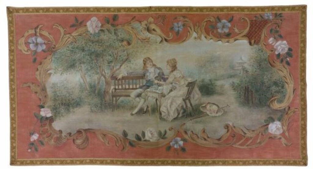 CONTINENTAL PAINTED WALL TAPESTRY