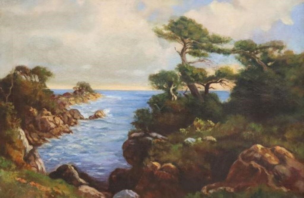 FRAMED OIL PAINTING MONTEREY BAY