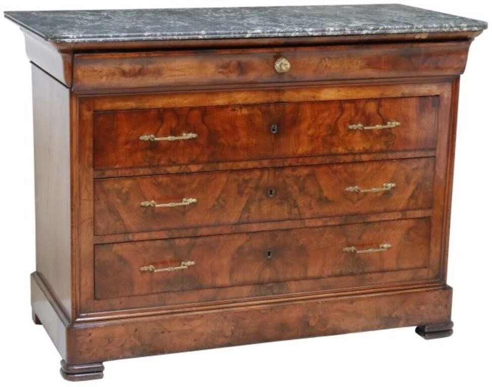 FRENCH LOUIS PHILIPPE MARBLE TOP 3557bb