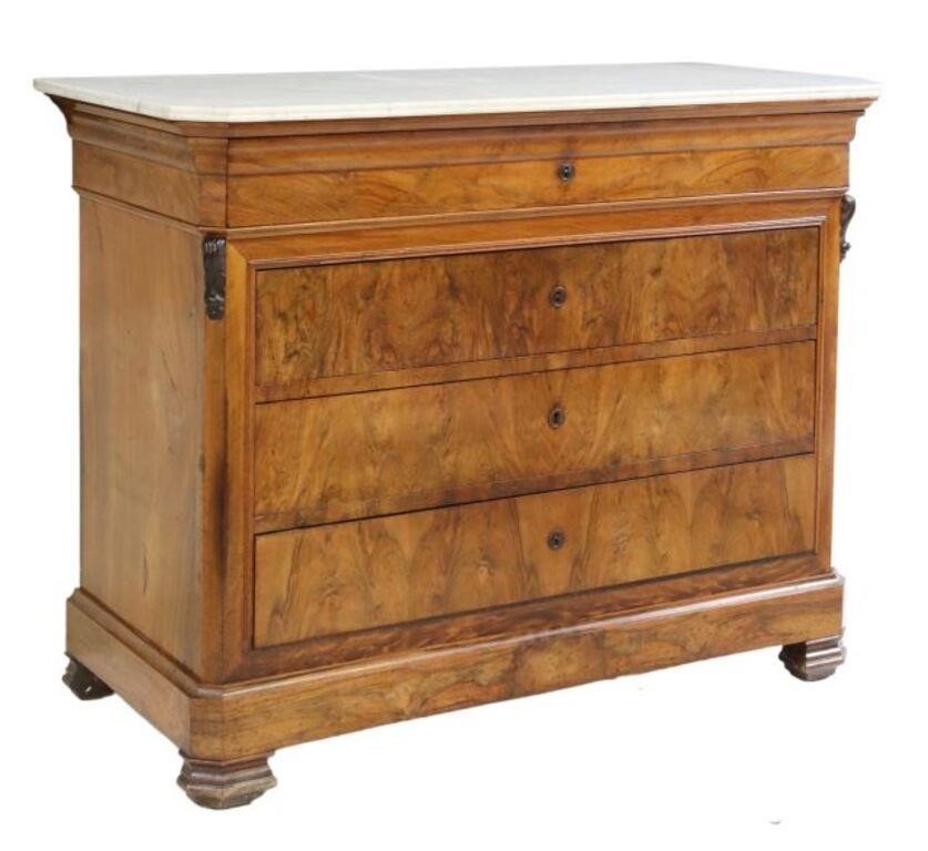 FRENCH LOUIS PHILIPPE MARBLE TOP 3557bc