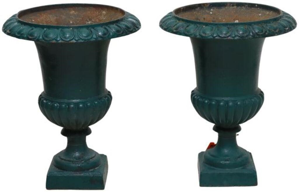  2 FRENCH CAST IRON CAMPANA FORM 3557cf