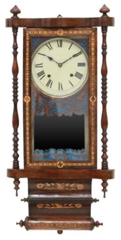 ANGLO-AMERICAN DROP DIAL WALL CLOCK,