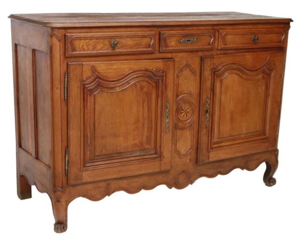 FRENCH LOUIS XV PERIOD OAK SIDEBOARD  355802