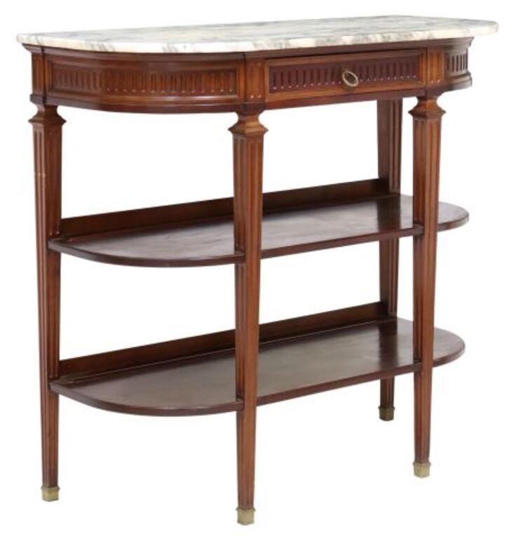 FRENCH LOUIS XVI STYLE MARBLE-TOP