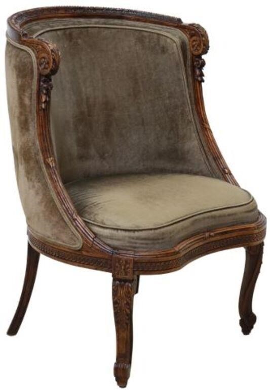 FRENCH NEOCLASSICAL UPHOLSTERED