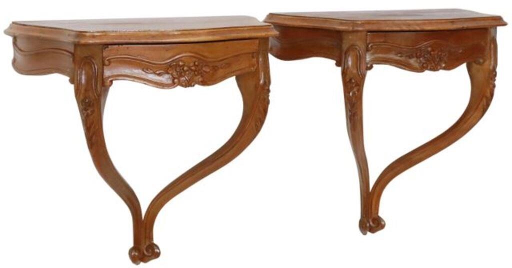 452 2 ITALIAN LOUIS XV STYLE WALNUT 35584e