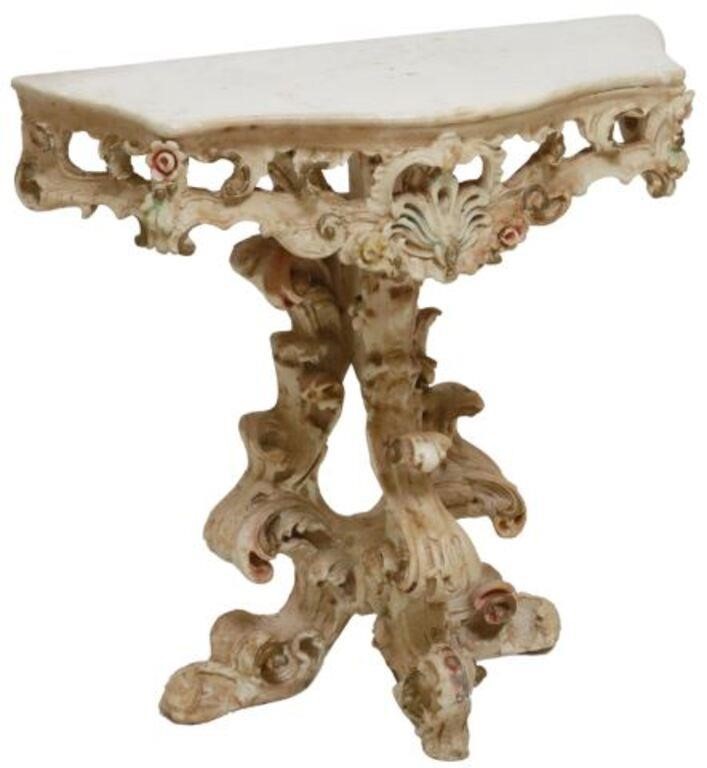 DIMINUTIVE ITALIAN PAINTED CONSOLE 35584f