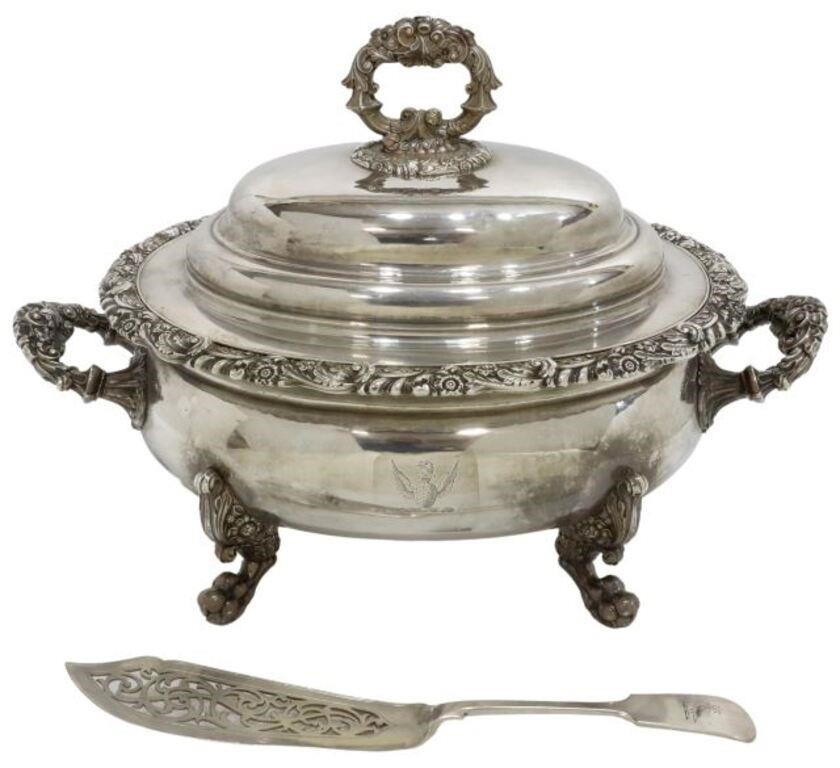 (2) GEORGIAN STYLE SILVERPLATE