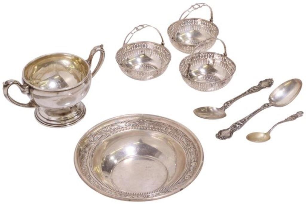  8 AMERICAN STERLING SILVER TABLEWARE  3558a1