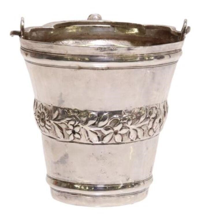 ITALIAN PALERMO SILVER BUCKET-FORM