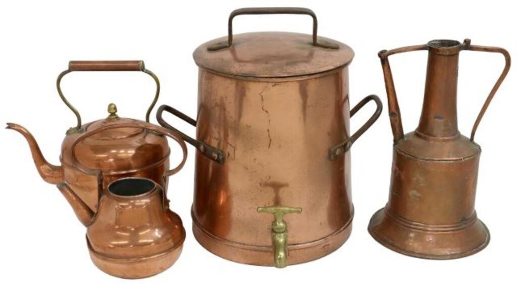  4 FRENCH COPPER KITCHEN ITEMS  355901