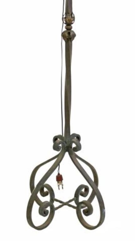 WROUGHT IRON SCROLL & TWIST 1-LT