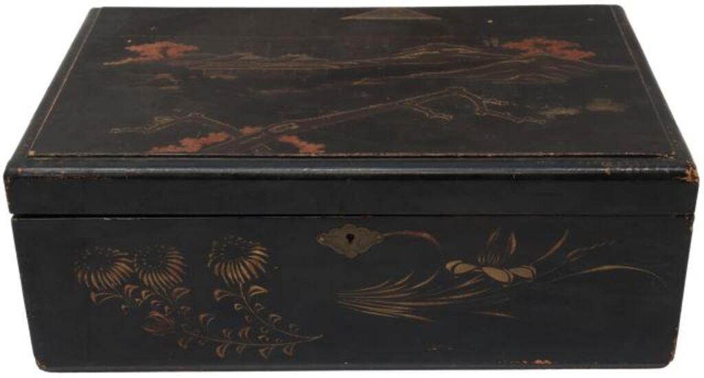 JAPANESE LACQUER WRITING SLOPE