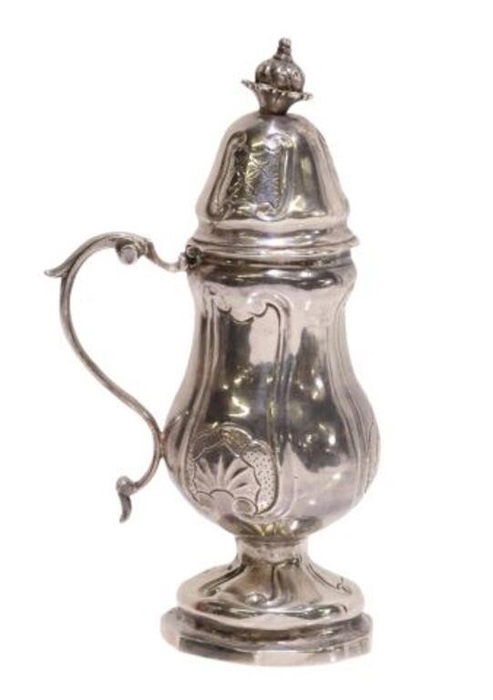 DIMINUTIVE GERMAN SILVER LIDDED CUP/