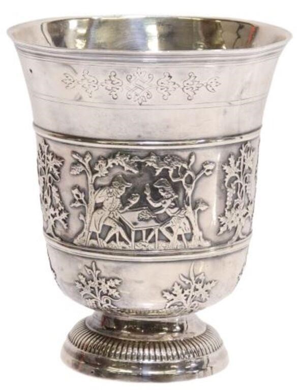 GERMAN ENGRAVED & BAS RELIEF SILVER