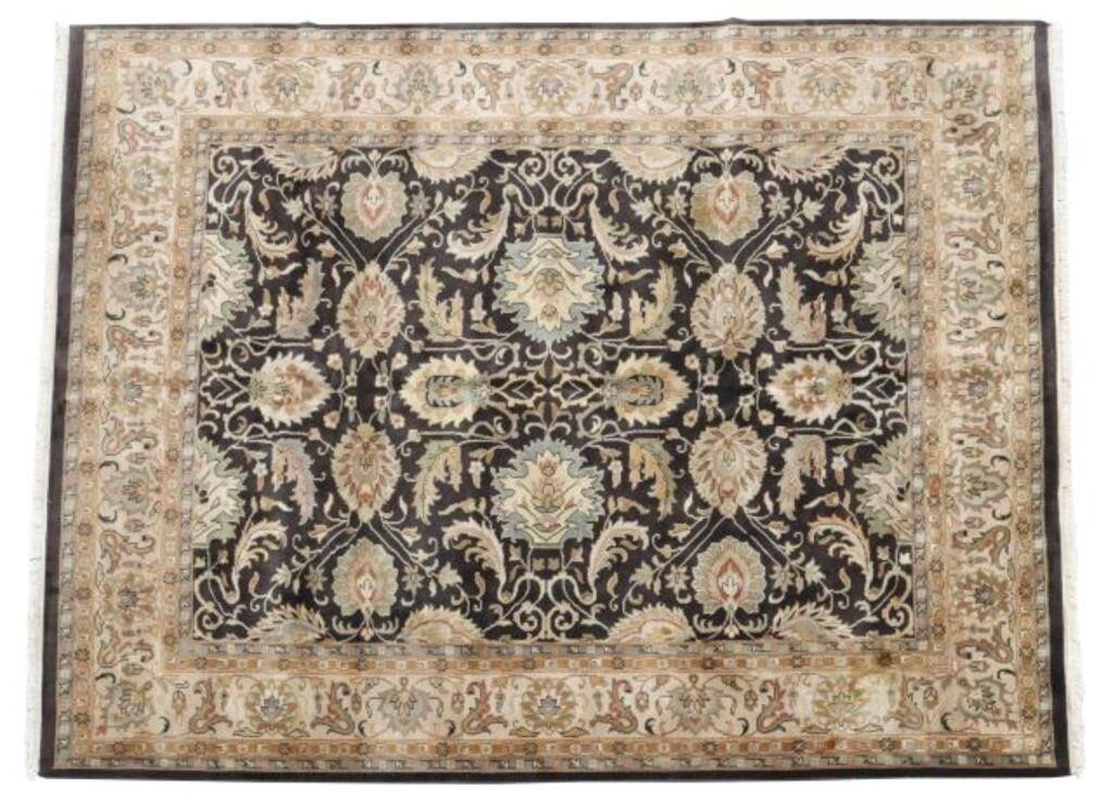 HAND TIED AGRA RUG INDIA 9 11  35596d
