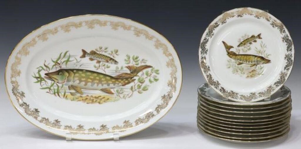 (13) FRENCH BENOIT LIMOGES PORCELAIN