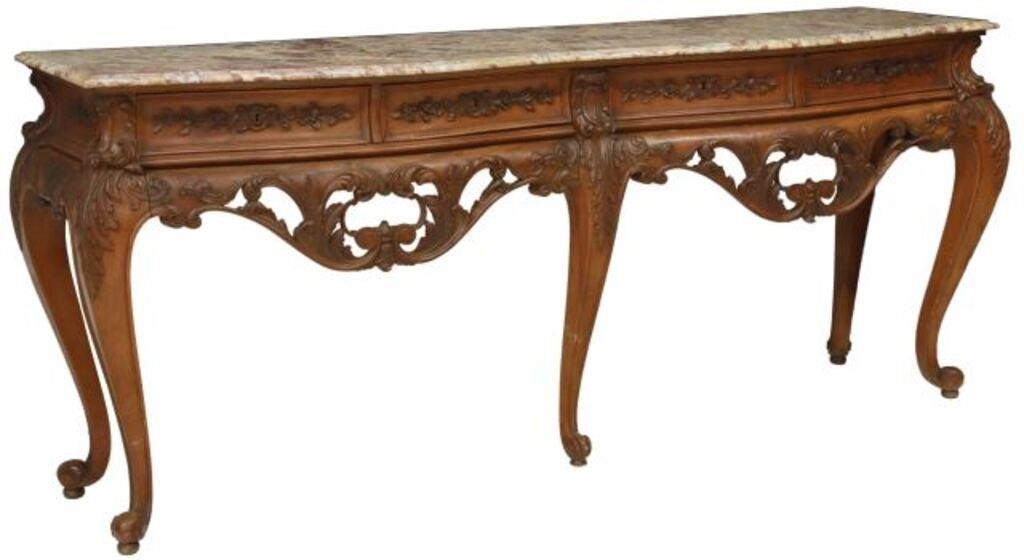 FRENCH LOUIS XV STYLE MARBLE TOP 3559fb
