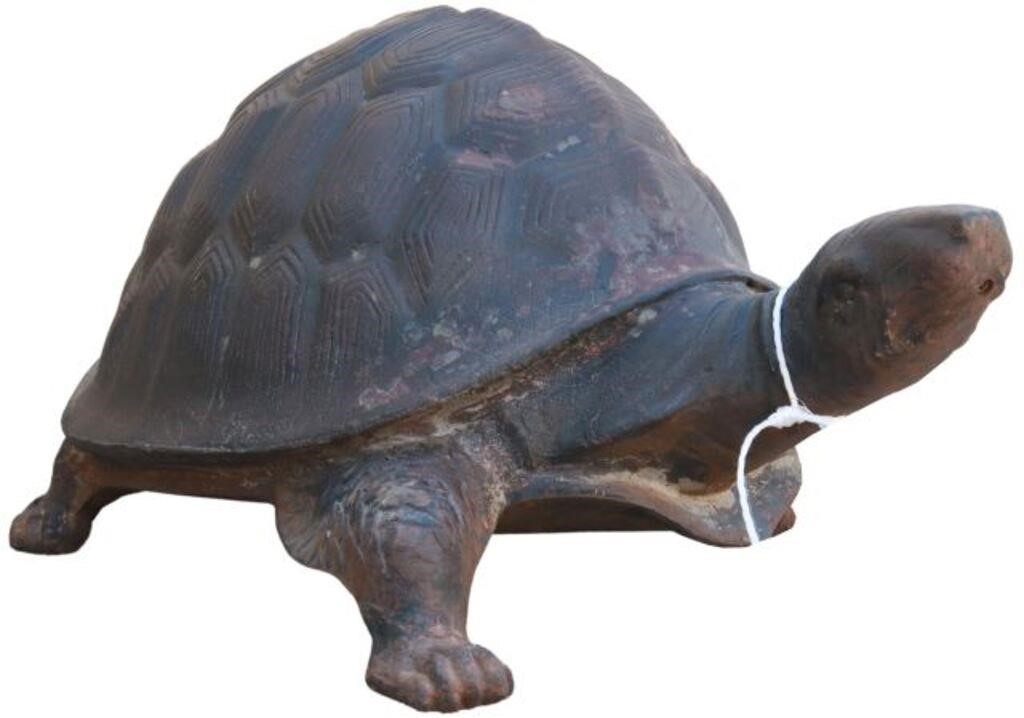 LARGE CAST IRON TORTOISE GARDEN 355a27