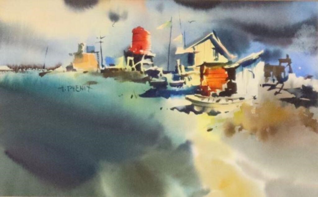 HAROLD PHENIX TX D 2009 WATERCOLOR 355a3c