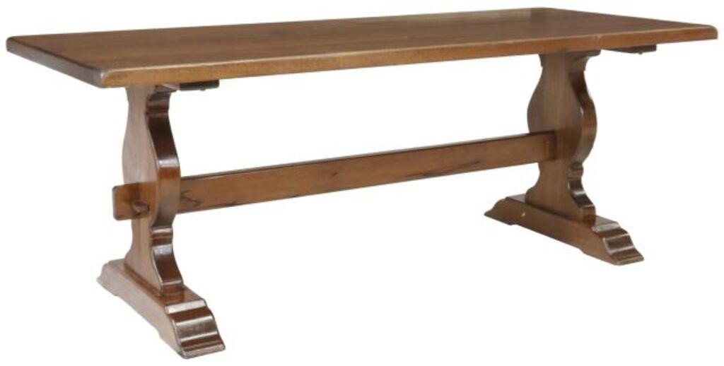 FRENCH WALNUT REFECTORY TABLE  355a68