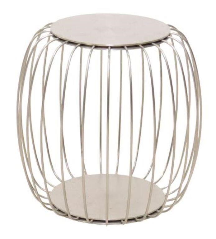 CONTEMPORARY CHROMED STEEL CAGE 355b01