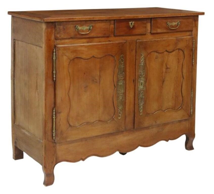 FRENCH PROVINCIAL FRUITWOOD SIDEBOARD