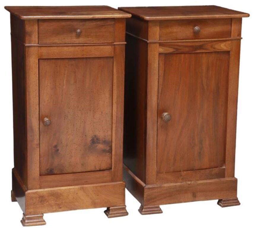  2 FRENCH LOUIS PHILIPPE WALNUT 355c00