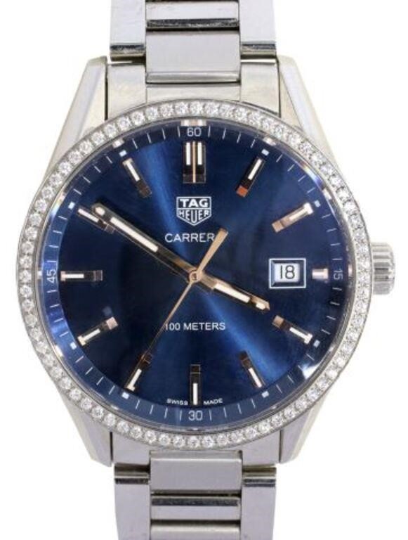 GENTS TAG HEUER CARRERA DIAMOND BEZEL