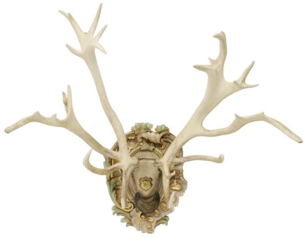 AUSTRIAN HAPSBURG RED STAG ANTLER 355c87