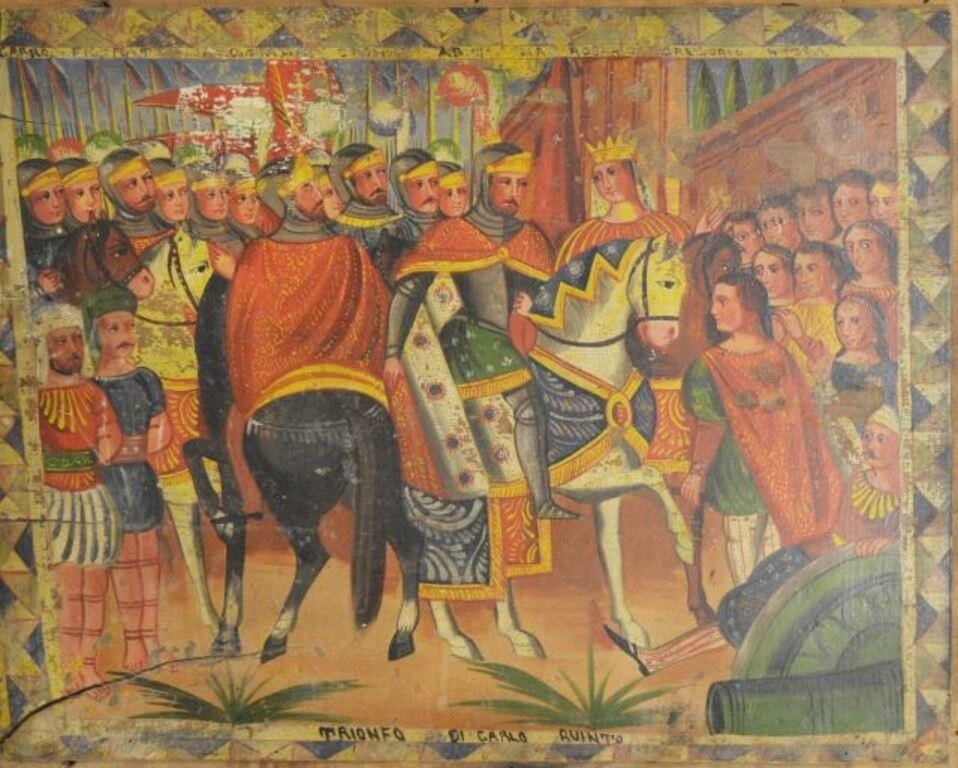 TRIUMPH OF CHARLES V PAINTING ON 355cda