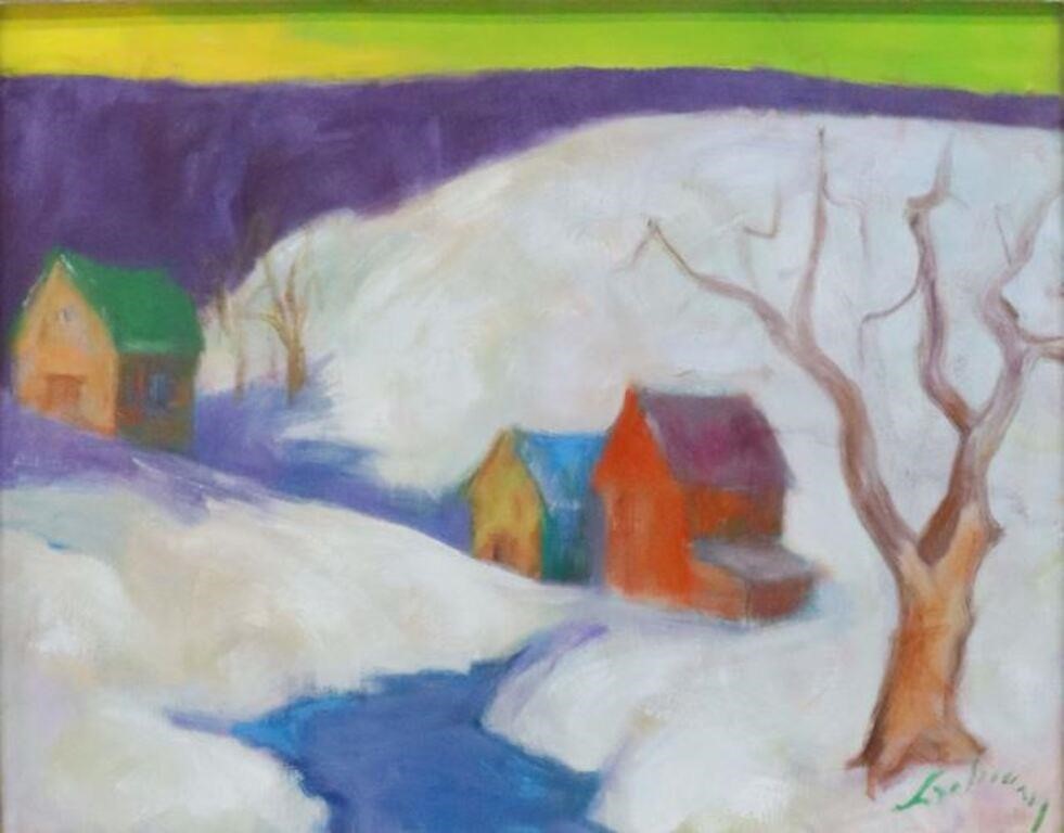 ALAN LACHMAN B 1936 WINTER LANDSCAPE  355ce1